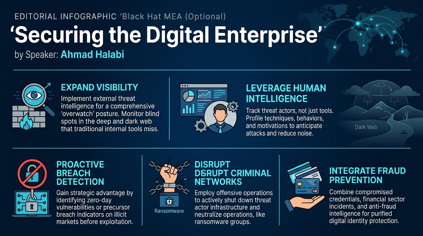Visual summary for Securing the Digital Enterprise by Ahmad Halabi