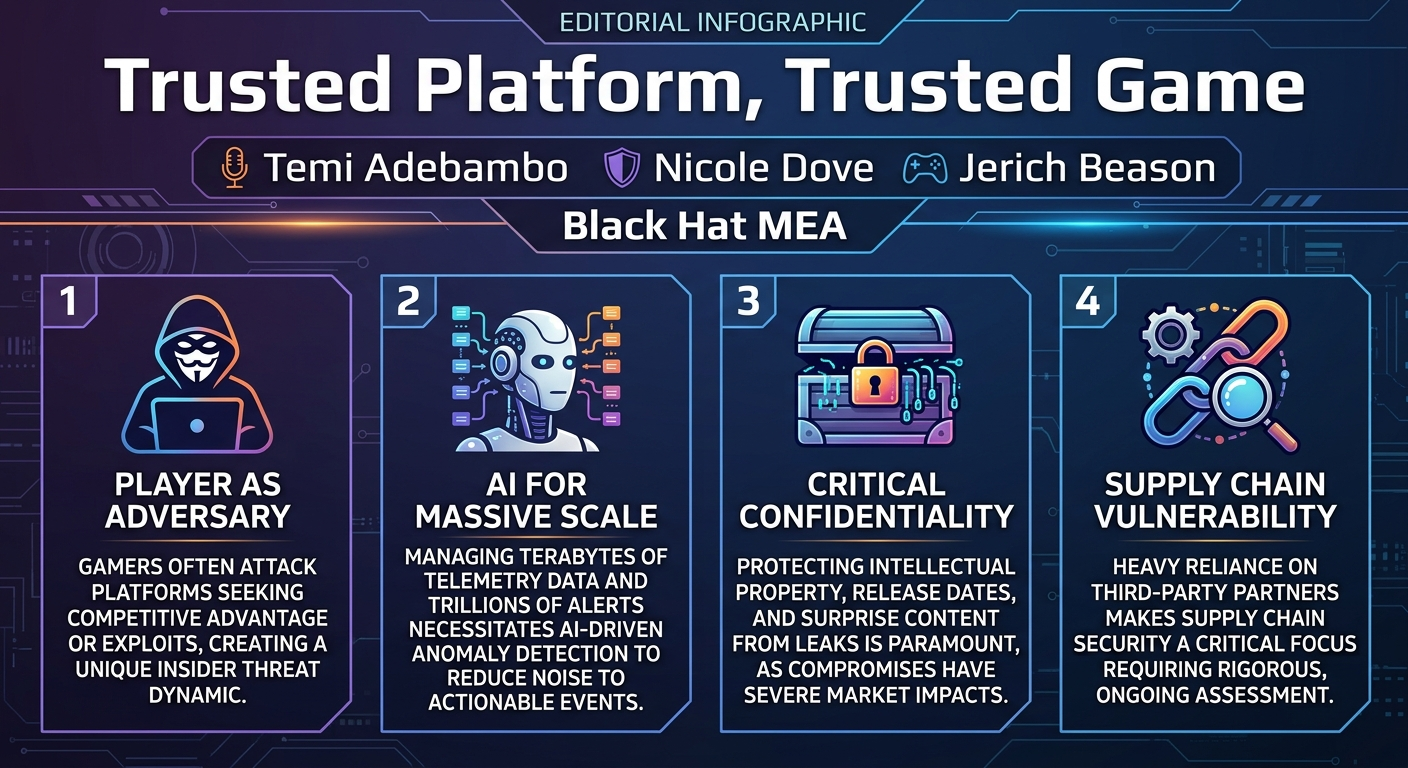 Visual summary for Trusted Platform, Trusted Game by Temi Adebambo, Nicole Dove, Jerich Beason
