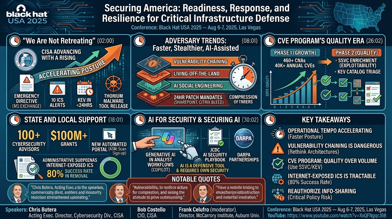 Visual summary for Securing America: Readiness, Response, and Resilience for Critical Infrastructure Defense