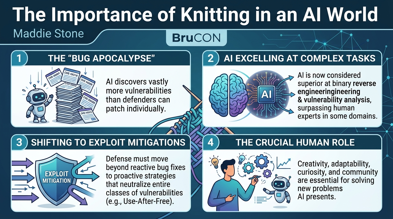 Visual summary for The Importance of Knitting in an AI World by Maddie Stone