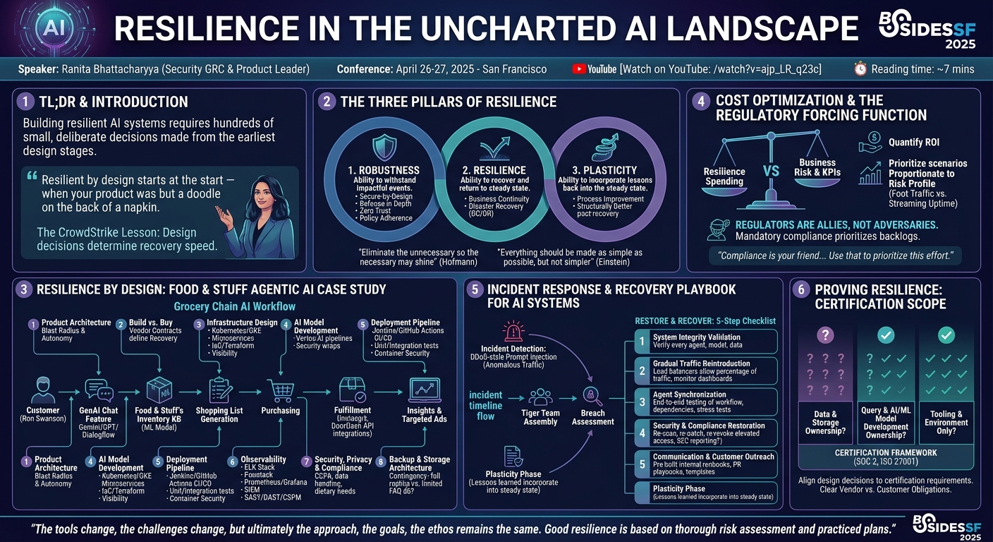Visual summary for Resilience in the Uncharted AI Landscape by Ranita Bhattacharyya