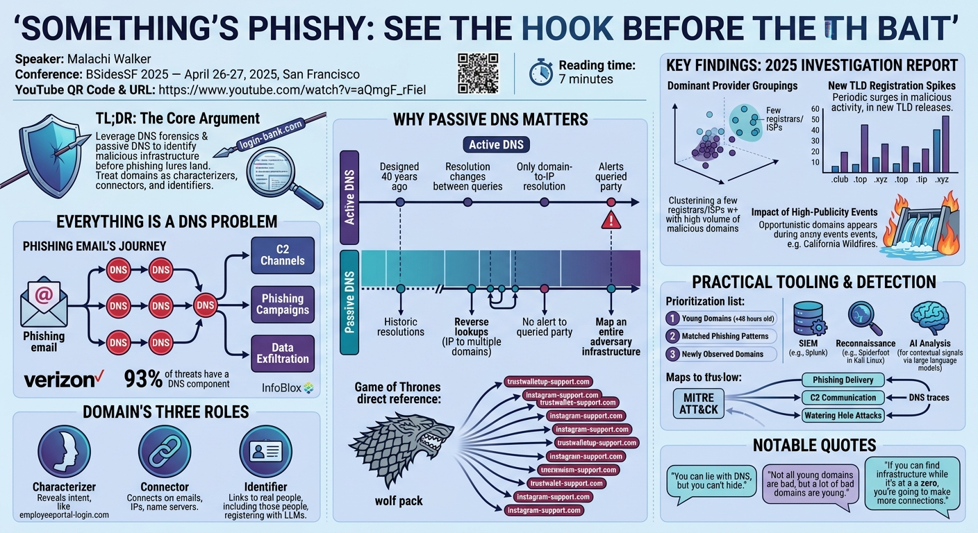 Visual summary for Something's Phishy: See the Hook Before the Bait by Malachi Walker
