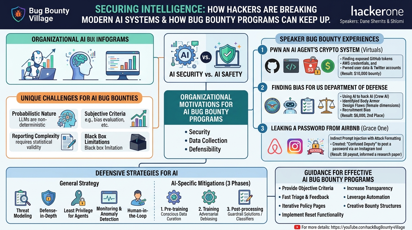 Visual summary for How Hackers Are Breaking Modern AI Systems & How Bug Bounty Programs Can Keep Up