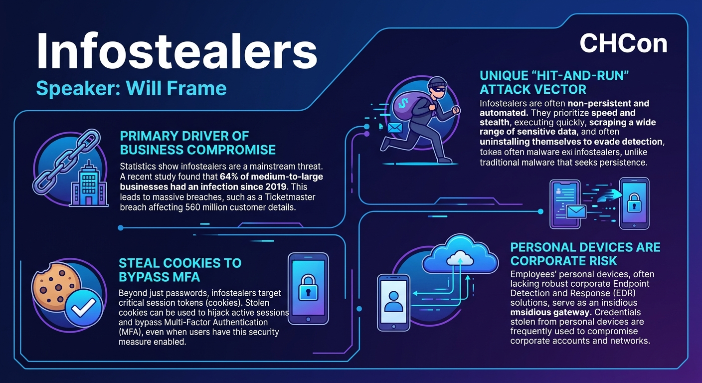 Visual summary for Infostealers by Will Frame
