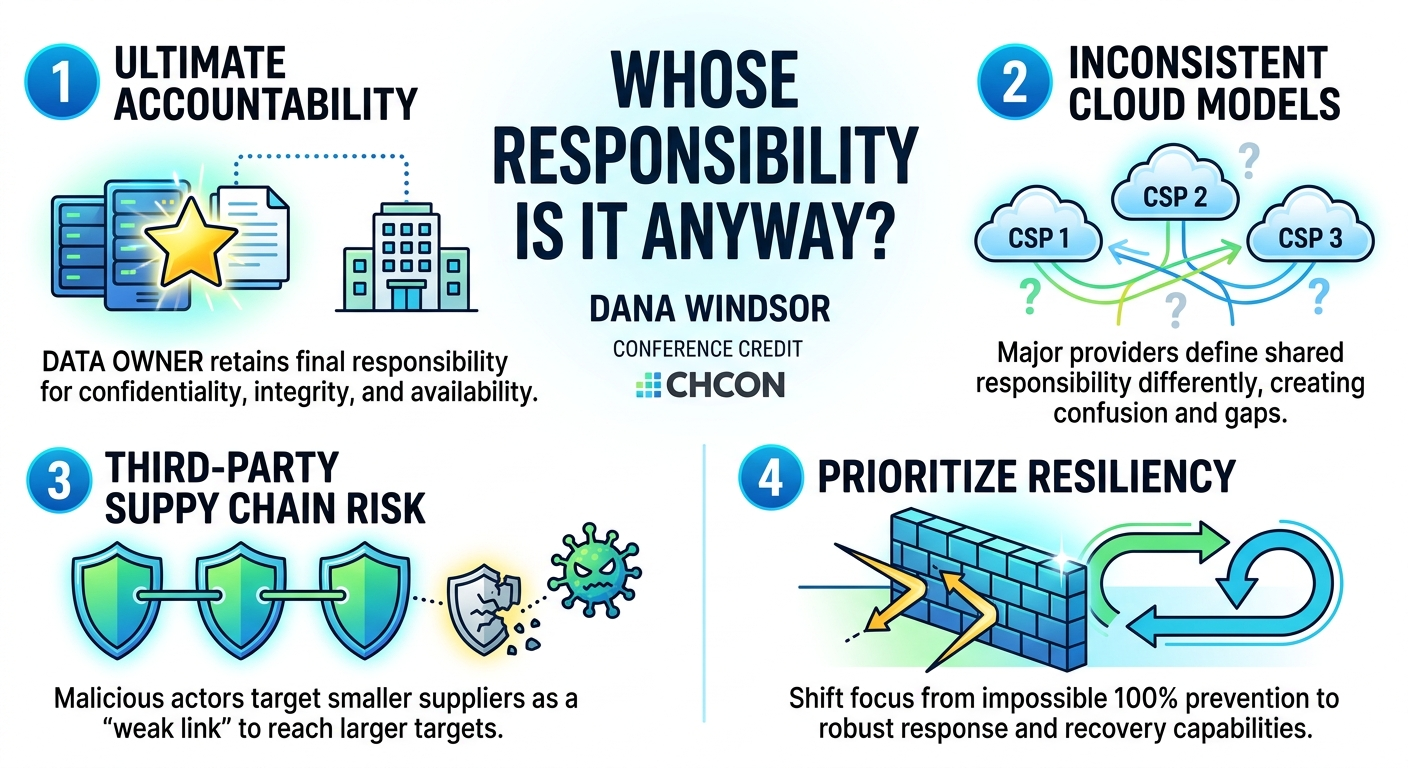 Visual summary for Whose Responsibility is it Anyway? by Dana Windsor