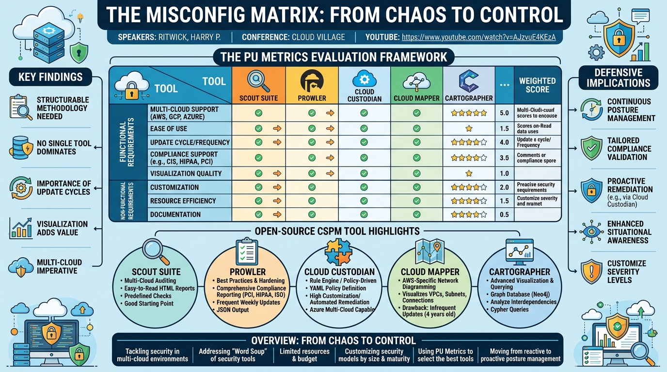 Visual summary for The Misconfig Matrix: From Chaos to Control