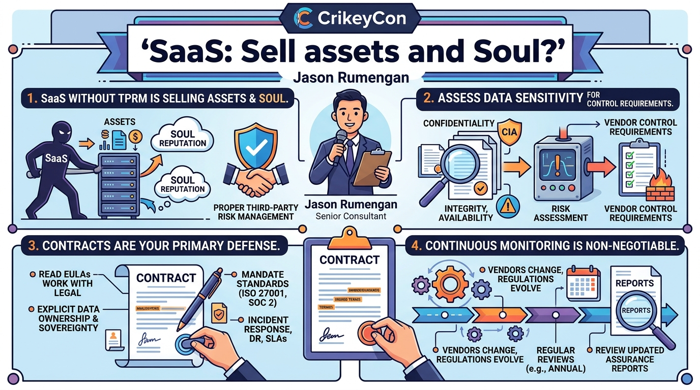 Visual summary for SaaS: Sell assets and Soul? by Jason Rumengan