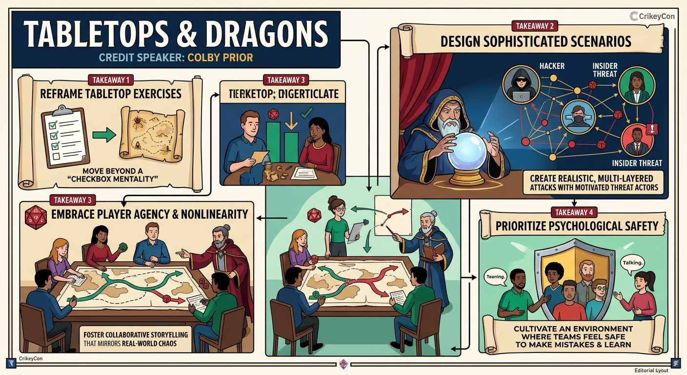 Visual summary for Tabletops & Dragons by Colby Prior