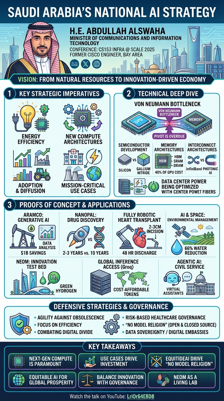 Visual summary for Saudi Arabia's National AI Strategy by Abdullah Alswaha
