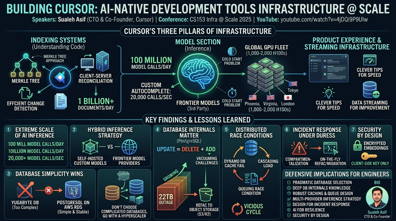 Visual summary for Building Cursor: AI-Native Development Tools by Sualeh Asif