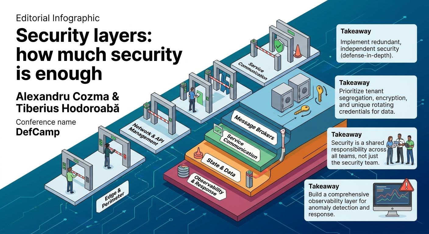 Visual summary for Security layers: how much security is enough by Alexandru Cozma, Tiberius Hodoroabă