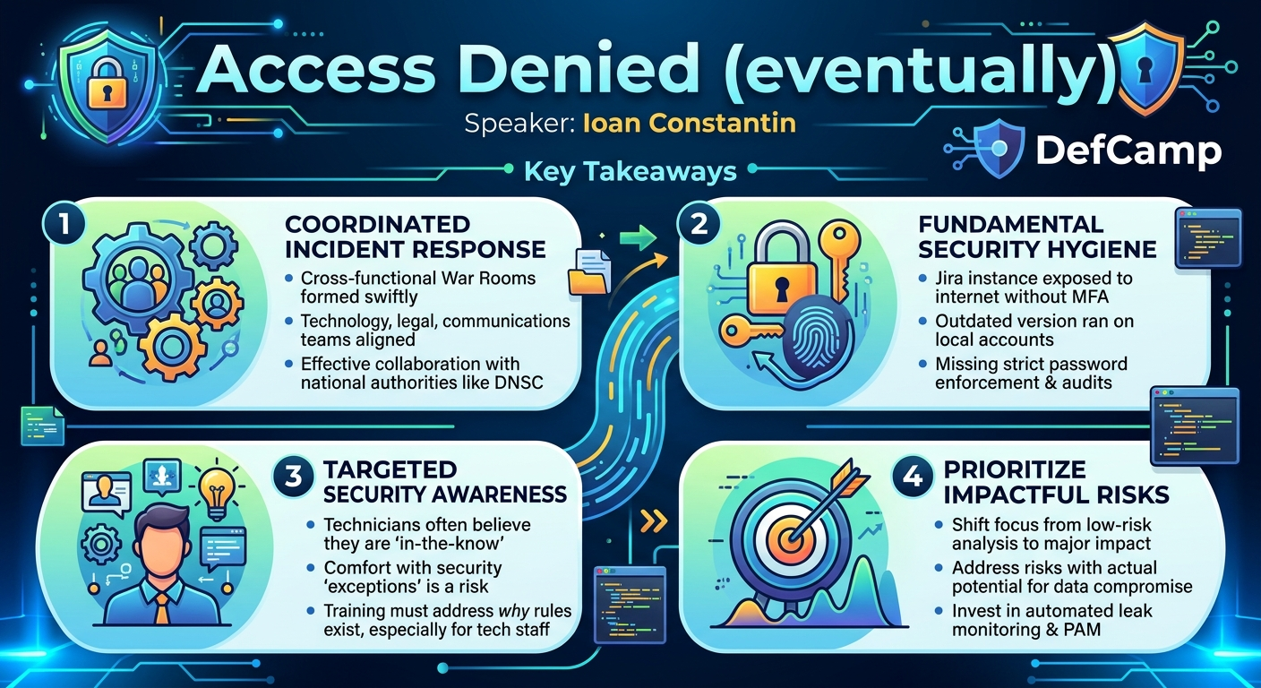 Visual summary for Access Denied (eventually) by Ioan Constantin