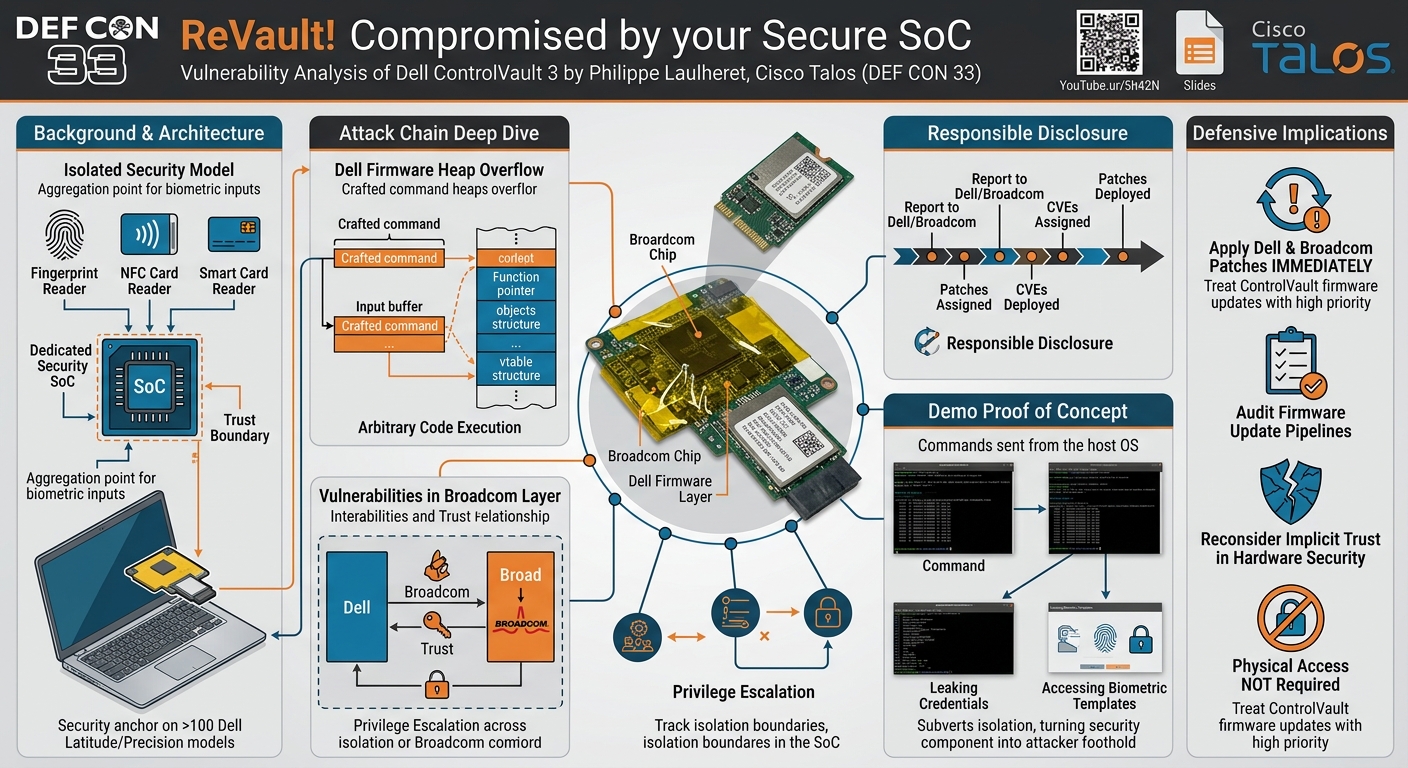 Visual summary for ReVault! Compromised by your Secure SoC by Philippe Laulheret