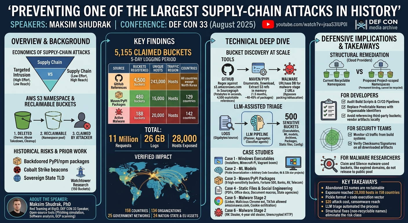 Visual summary for Preventing One of The Largest Supply-Chain Attacks in History by Maksim Shudrak