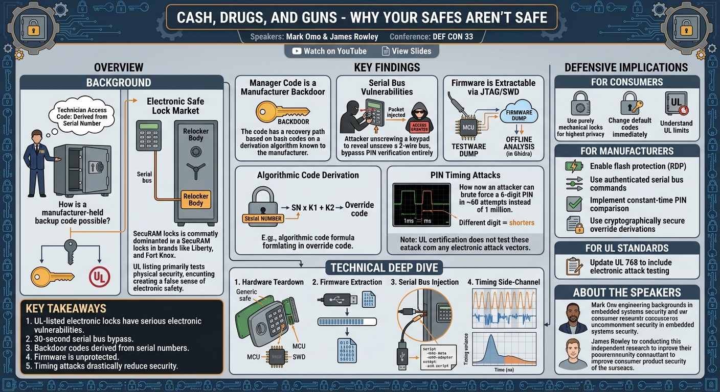 Visual summary for Cash, Drugs, and Guns - Why Your Safes Aren't Safe by Mark Omo, James Rowley