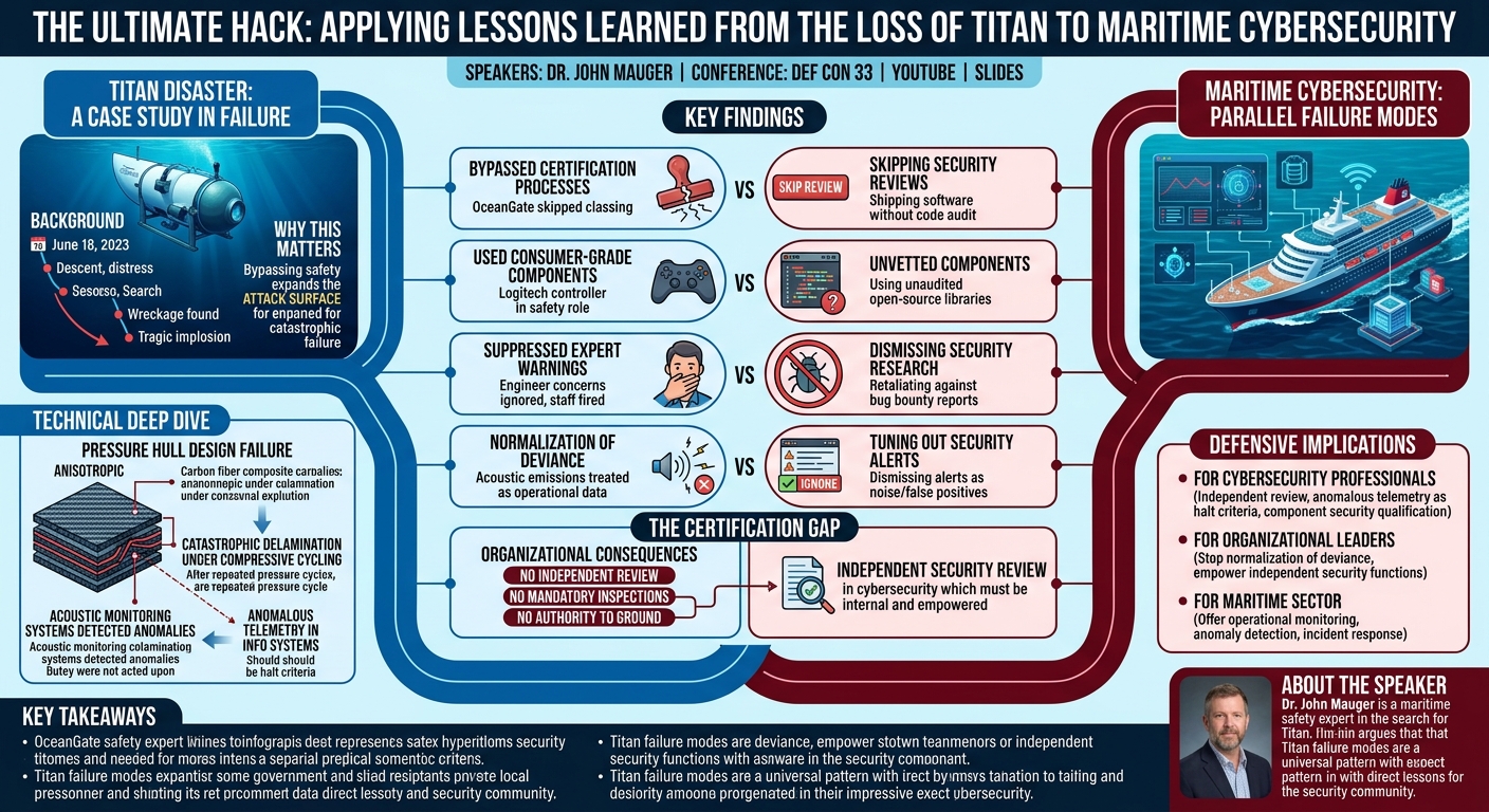 Visual summary for The Ultimate Hack: Applying Lessons Learned from the loss of TITAN by John Mauger