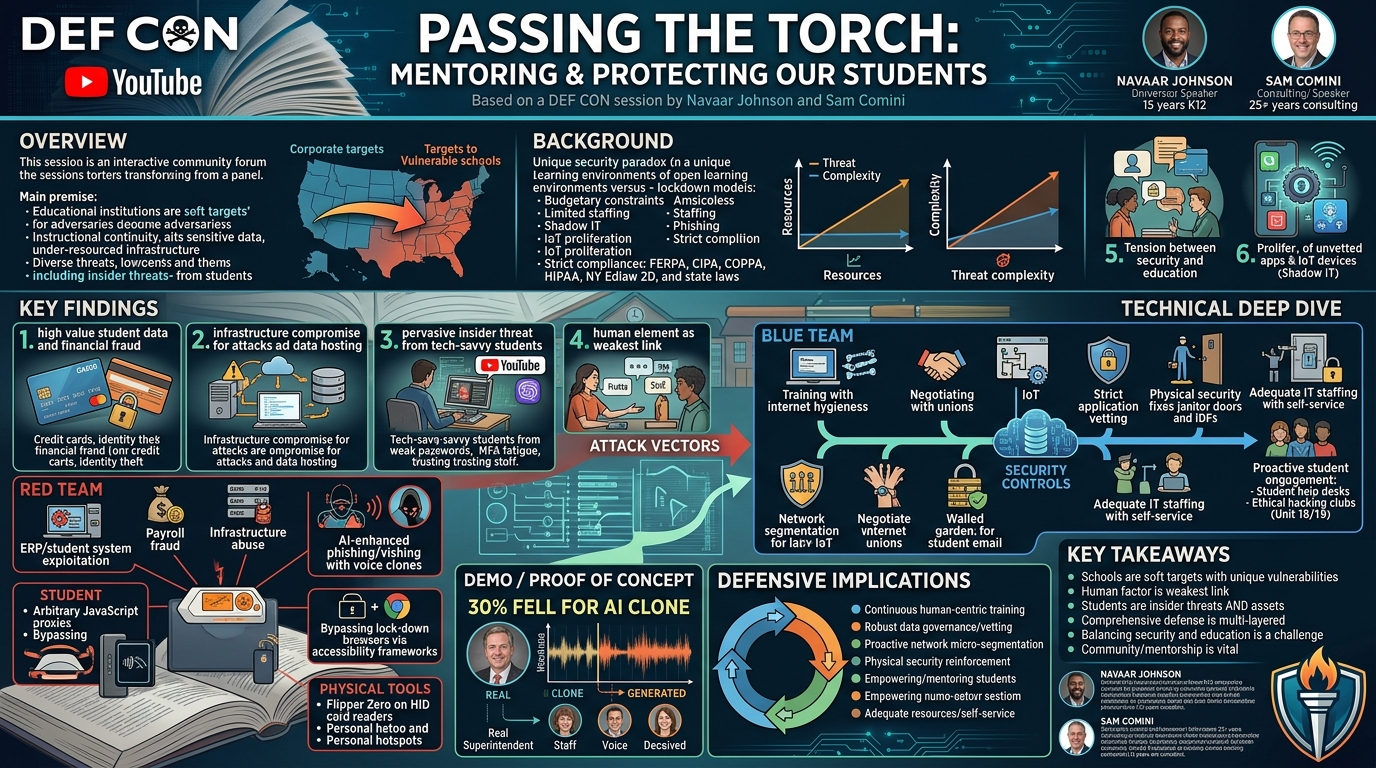 Visual summary for Passing the Torch - Mentoring and Protecting Our Students by Navaar Johnson, Sam Comini