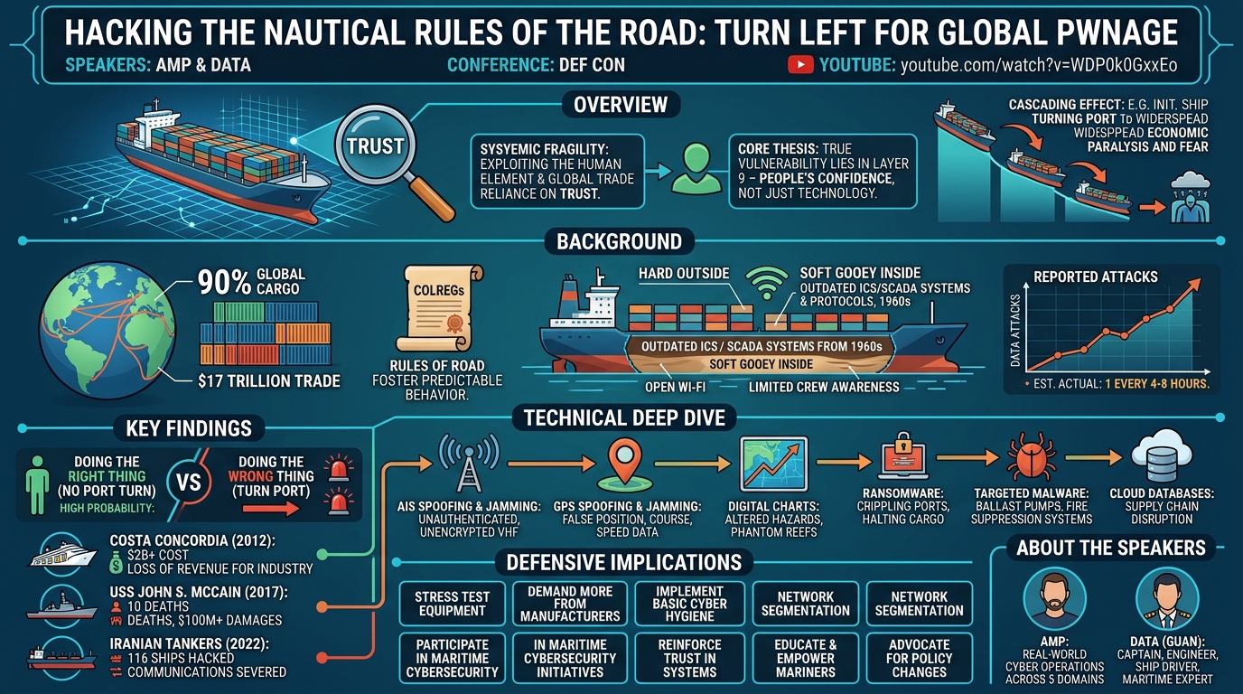 Visual summary for Hacking the Nautical Rules of the Road Turn Left for Global Pwnage by Amp, Data