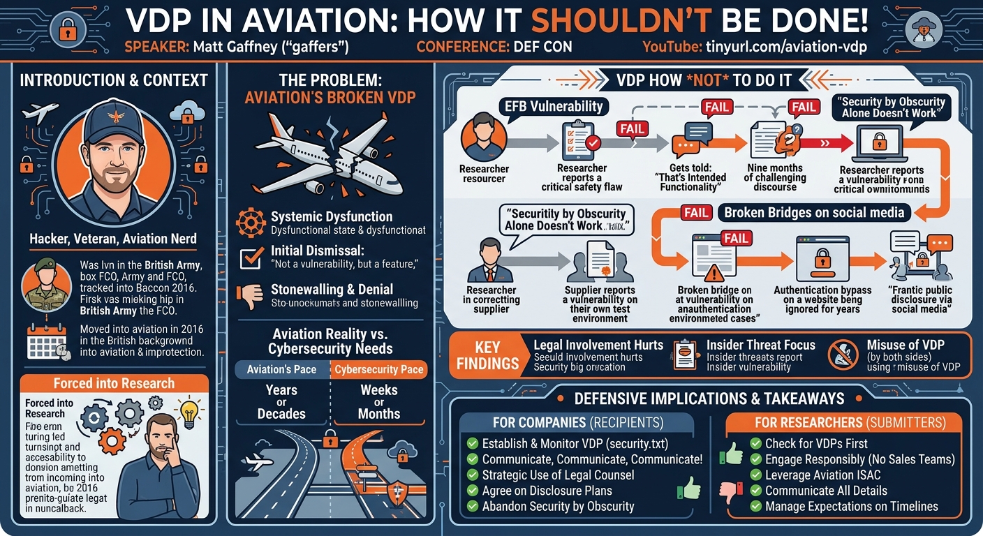 Visual summary for VDP in Aviation How it shouldn't be done! by Matt Gaffney