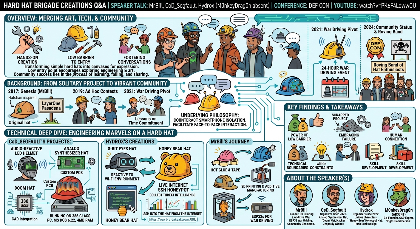 Visual summary for Hard Hat Brigade Creations Q&A by MrBill, M0nkeyDrag0n, CoD_Segfault