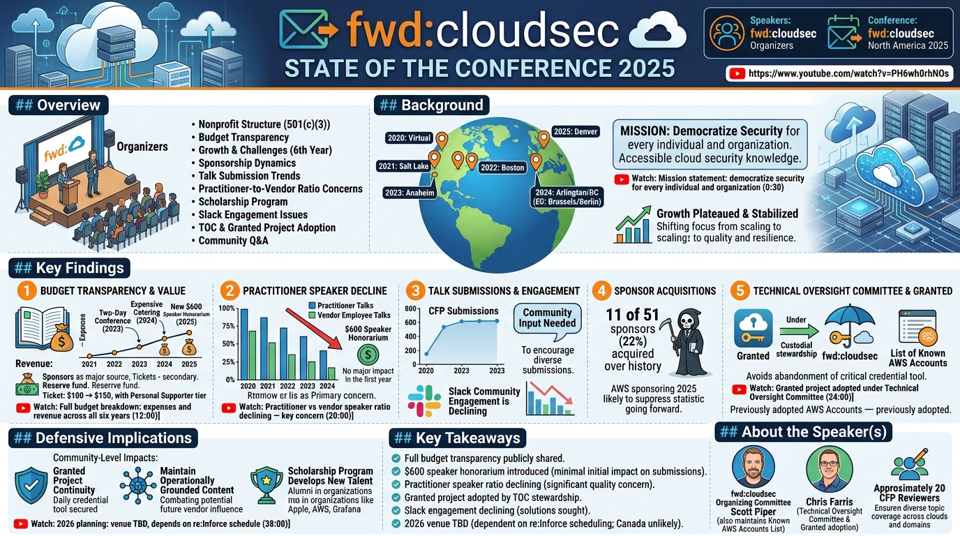 Visual summary for fwd:cloudsec State of the Conference 2025