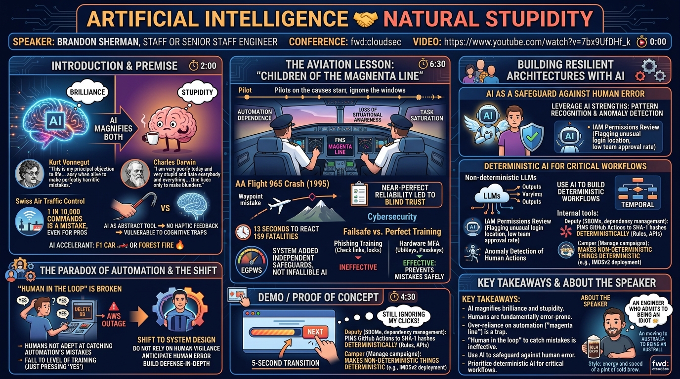 Visual summary for Artificial Intelligence 🤝 Natural Stupidity by Brandon Sherman