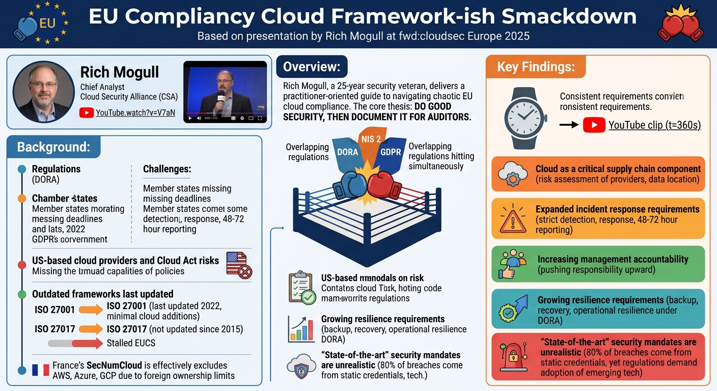 Visual summary for EU Compliancy Cloud Framework-ish Smackdown by Rich Mogull