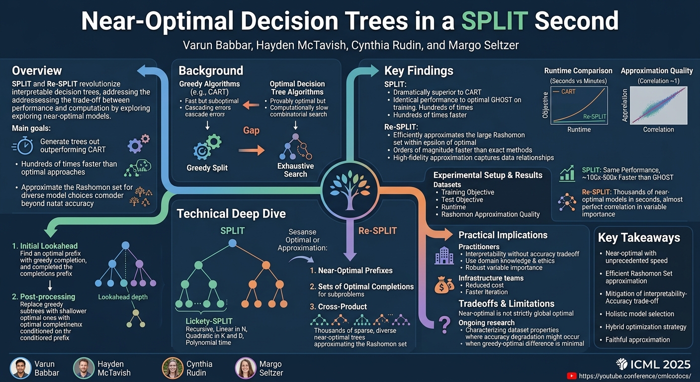 Visual summary for Near-Optimal Decision Trees in a SPLIT Second by Varun Babbar, Hayden McTavish, Cynthia Rudin, Margo Seltzer