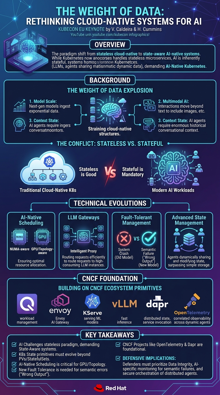 Visual summary for Sponsored Keynote: The Weight of Data: Rethinking Cloud-Native Systems f... V. Caldeira & H. Cummins by V. Caldeira, H. Cummins