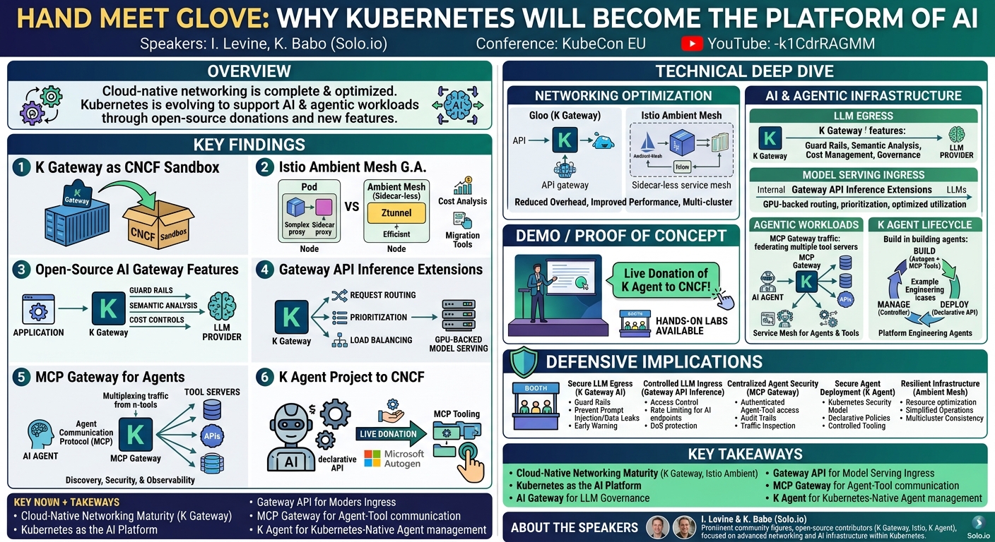 Visual summary for Sponsored Keynote: Hand Meet Glove: Why Kubernetes Will Become the Platform o... I. Levine & K. Babo by I. Levine, K. Babo