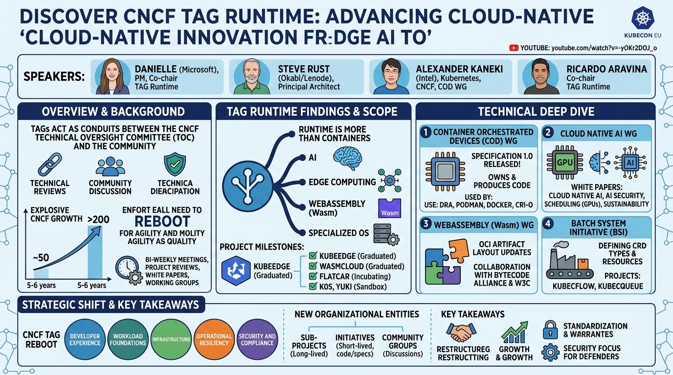 Visual summary for Discover CNCF TAG Runtime: Advancing Cloud-Native Innovation from AI to Edge