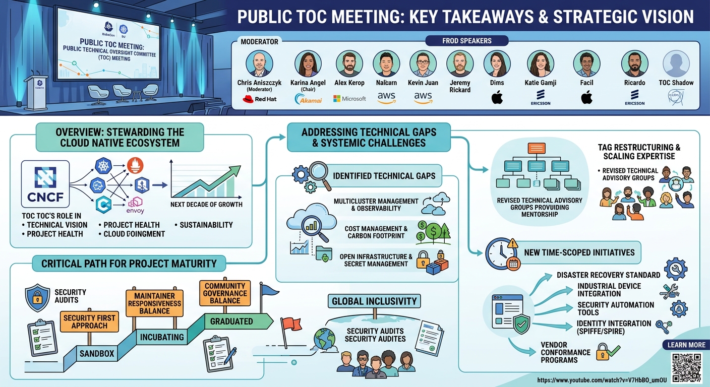 Visual summary for Public Technical Oversight Committee (TOC) Meeting - Moderated by Chris Aniszczyk by Moderated by Chris Aniszczyk