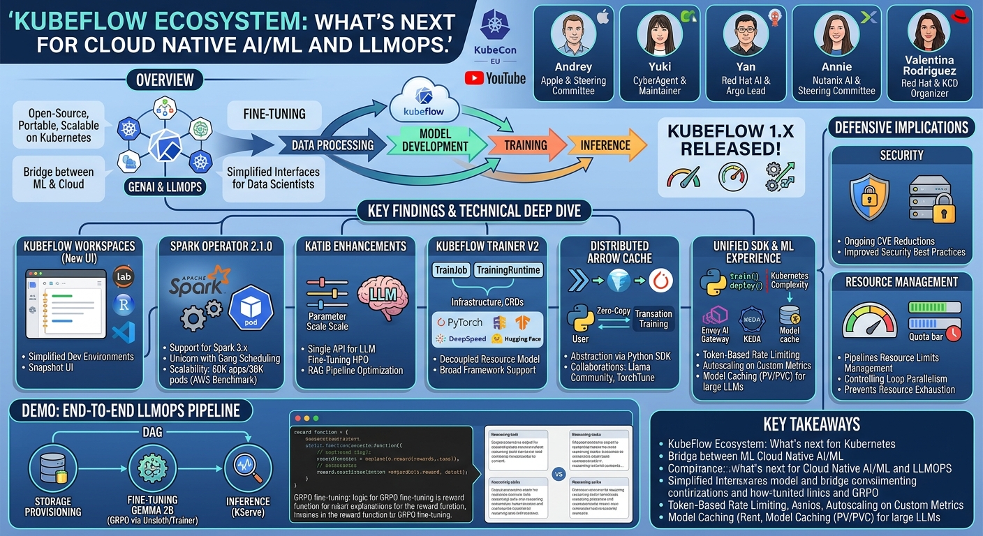 Visual summary for Kubeflow Ecosystem: What’s Next for Cloud Native AI/ML and LLMOps