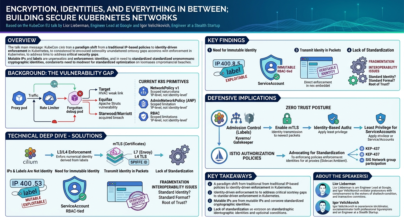 Visual summary for Encryption, Identities, and Everything in Between; Building Se... Lior Lieberman & Igor Velichkovich by Lior Lieberman, Igor Velichkovich