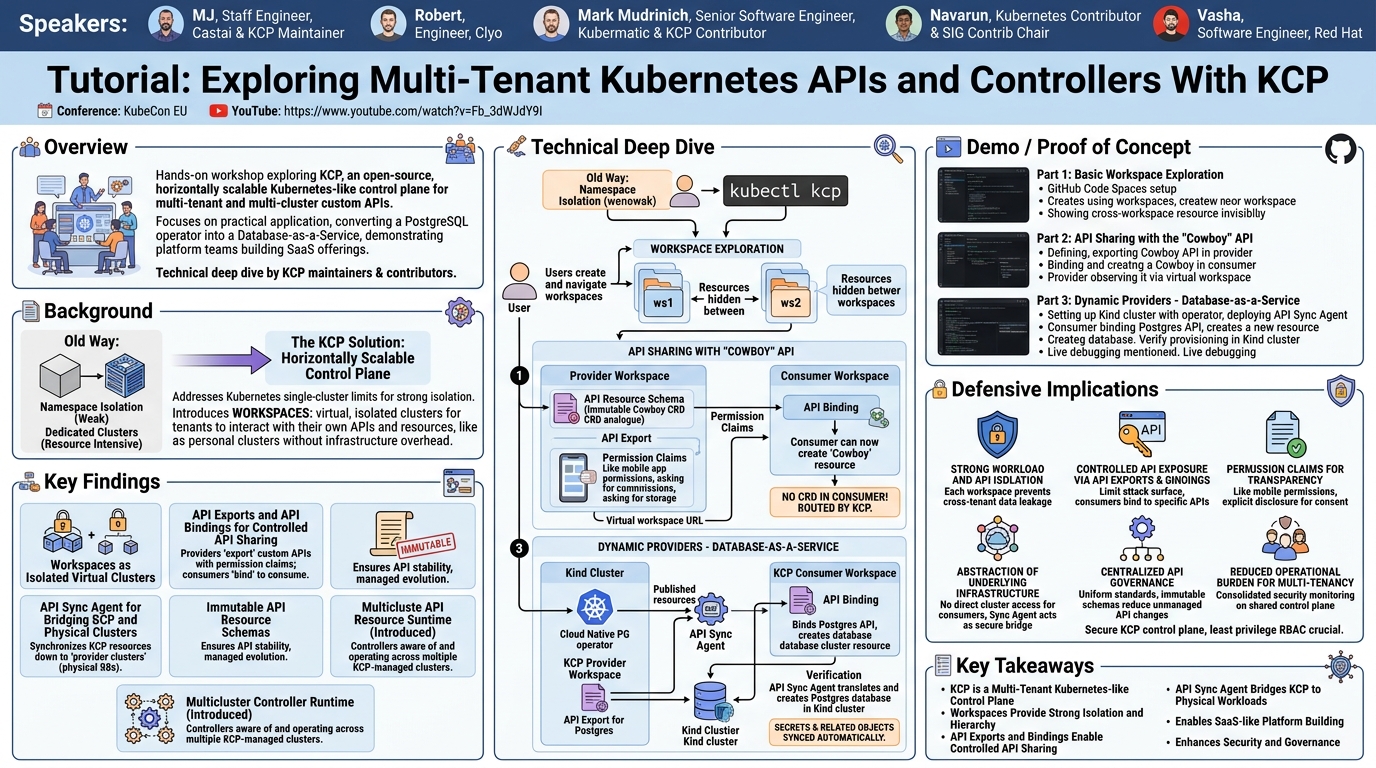 Visual summary for Tutorial: Exploring Multi-Tenant Kubernetes APIs and Controllers With Kcp