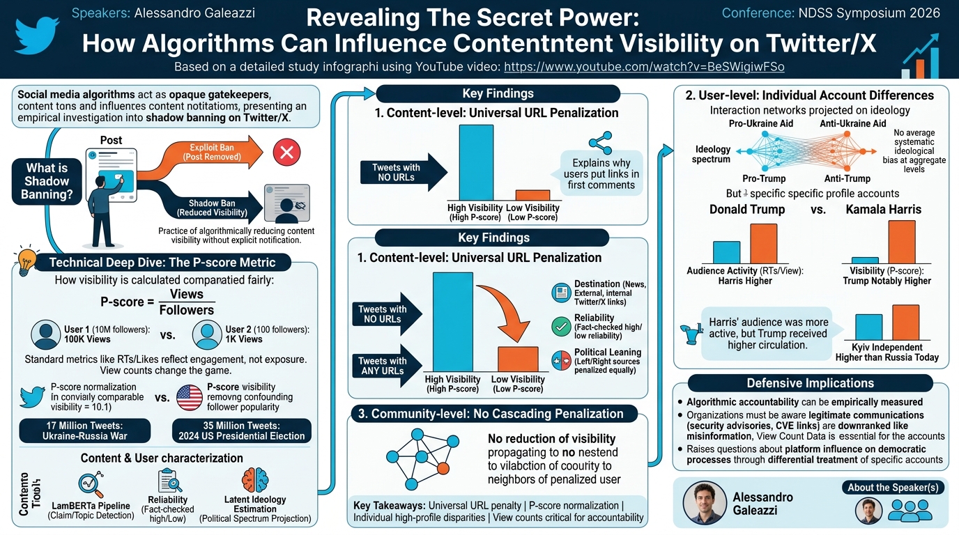 Visual summary for Revealing The Secret Power: How Algorithms Can Influence Content Visibility on Twitter/X by Alessandro Galeazzi