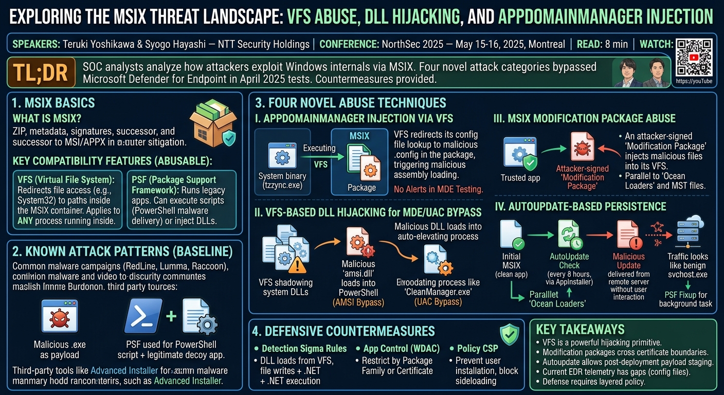 Visual summary for Exploring MSIX Threat Landscape by Teruki Yoshikawa, Syogo Hayashi