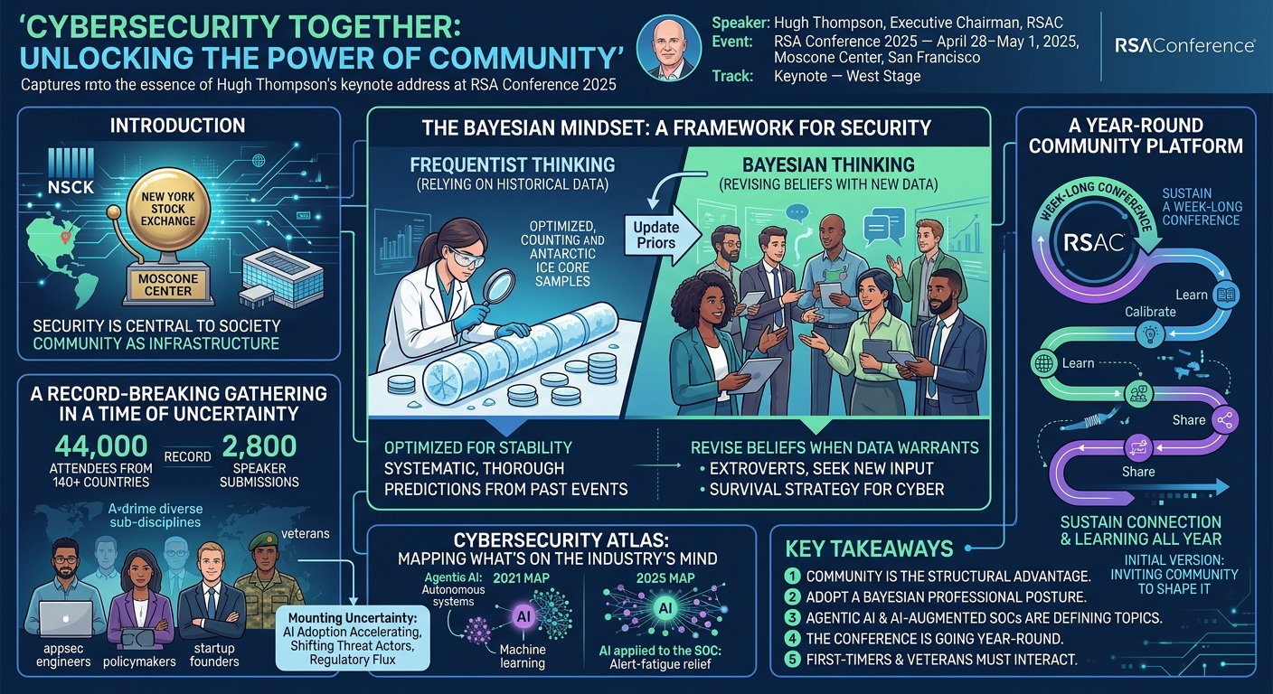 Visual summary for Cybersecurity Together: Unlocking the Power of Community by Hugh Thompson
