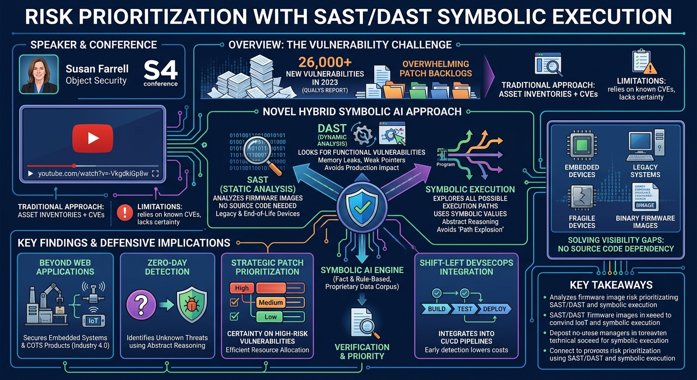Visual summary for Risk Prioritization With SAST/DAST Symbolic Execution by Susan Farrell