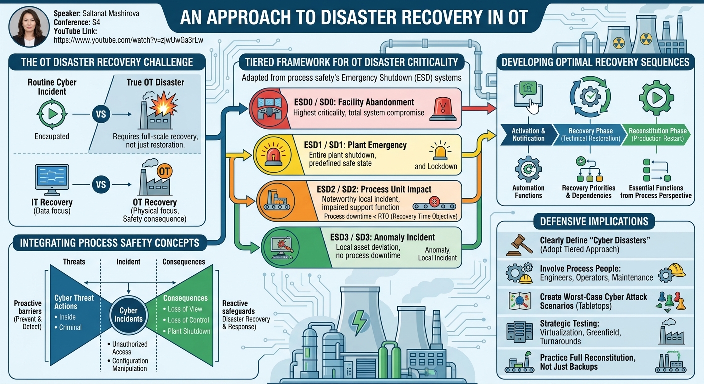 Visual summary for An Approach To Disaster Recovery In OT by Saltanat Mashirova