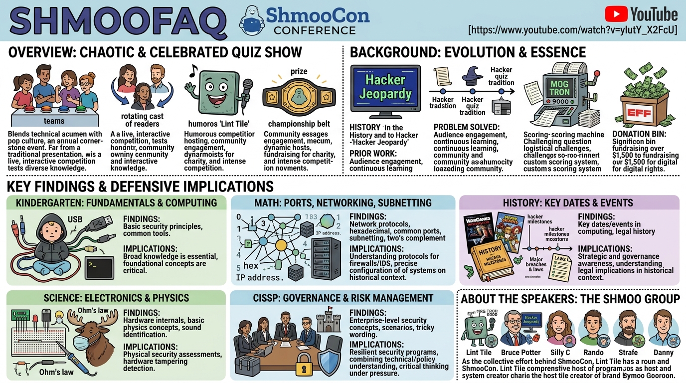 Visual summary for ShmooFAQ by Shmoo Group
