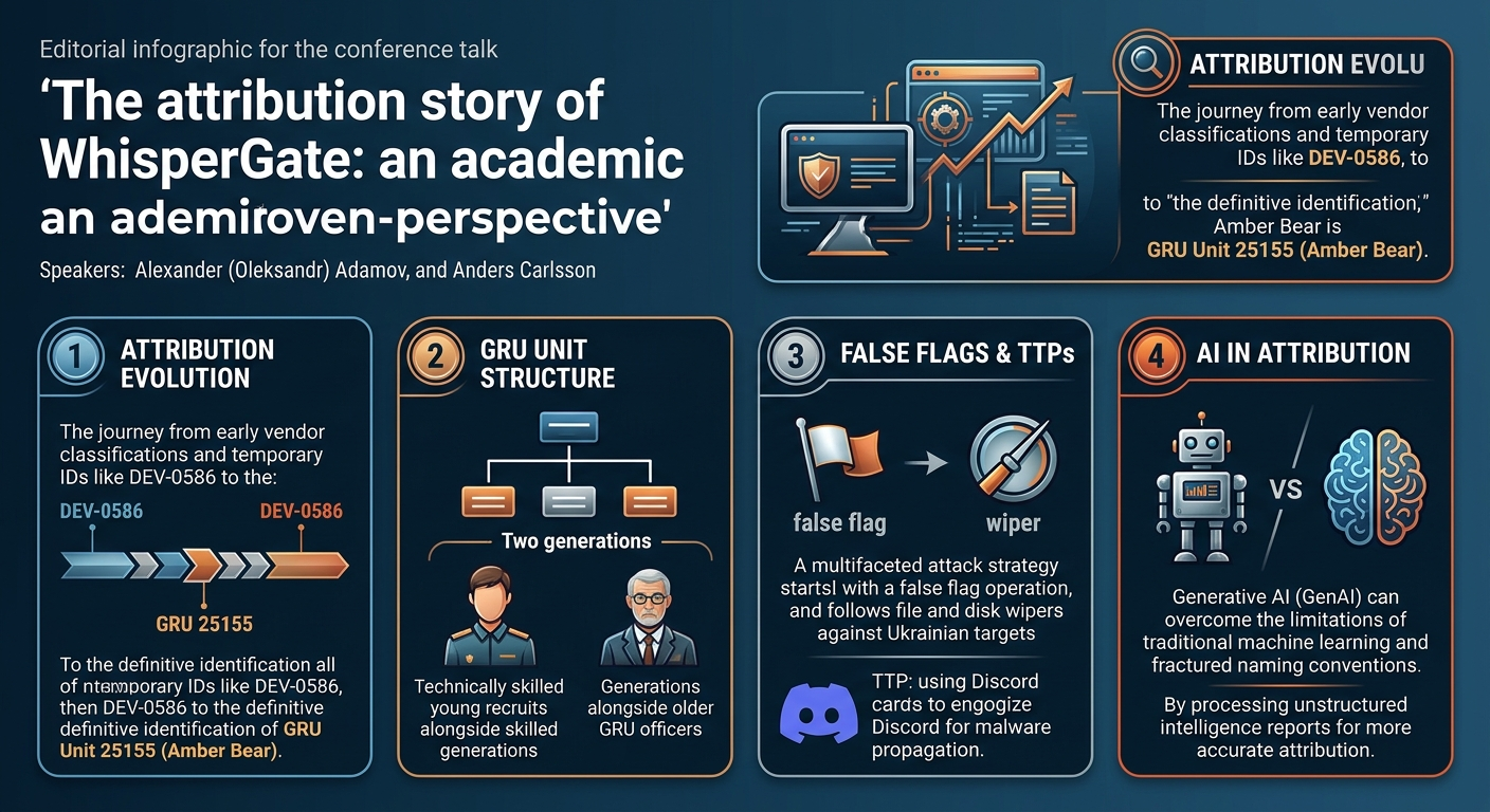 Visual summary for The attribution story of WhisperGate: an academic perspective by Alexander (Oleksandr) Adamov, Anders Carlsson