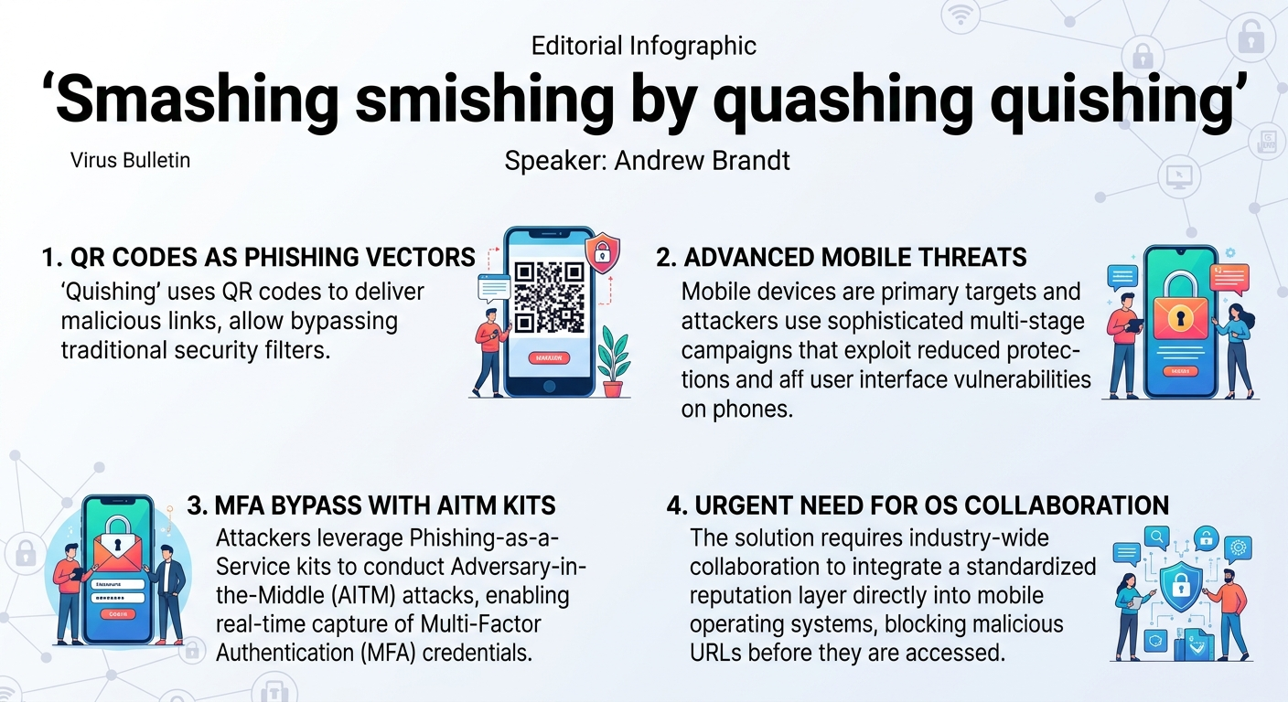 Visual summary for Smashing smishing by quashing quishing by Andrew Brandt