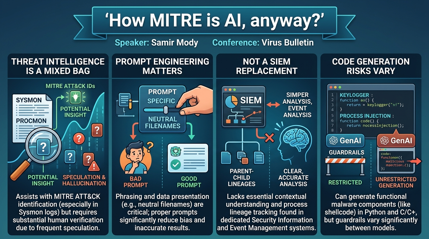Visual summary for How MITRE is AI, anyway? by Samir Mody
