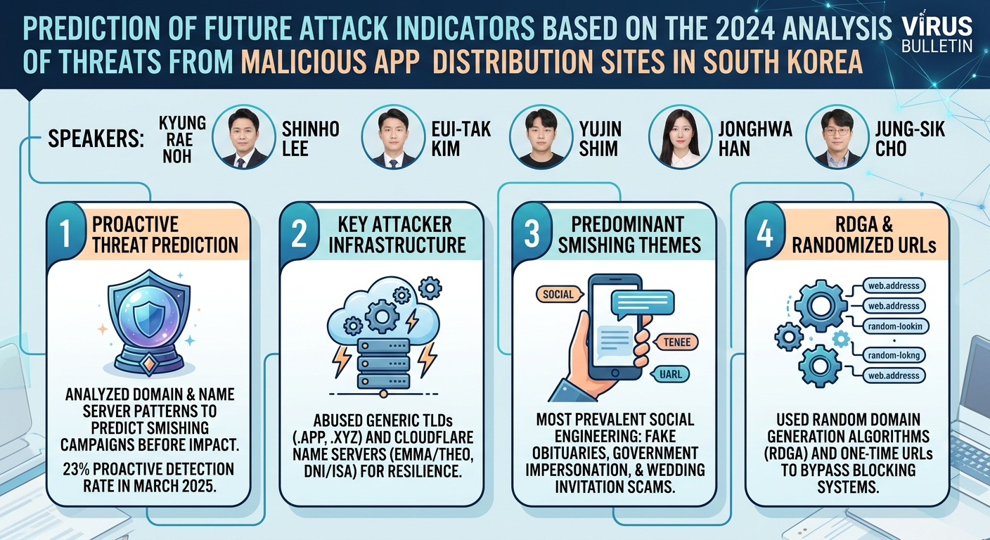 Visual summary for Prediction of future attack indicators based on the 2024 analysis of threats from malicious app distribution sites in South Korea by Kyung Rae Noh, Shinho Lee, Eui-Tak Kim, Yujin Shim, Jonghwa Han, Jung-Sik Cho